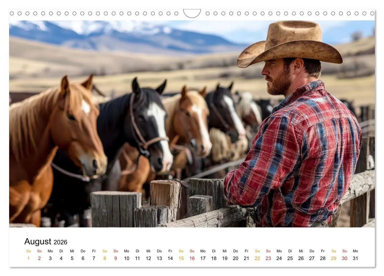 Bild: 9783457310670 | Westernwelt (Wandkalender 2026 DIN A3 quer), CALVENDO Monatskalender